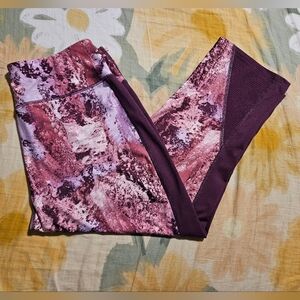 Tek Gear - Purple and Pink Active Capri Leggings
